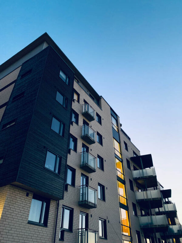 Apartments with blue sky